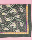 Vintage Bloom Paisley Satin Square Scarf
