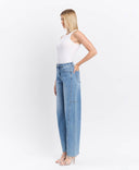 VERVET Super High Rise Full Length Wide Barrel Jeans