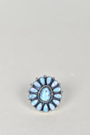 Light Blue Opal & Golden Hills One of A Kind Ring-Cluster Rings-Rae Collective, Women's Online Fashion Boutique Located in Phoenix, Arizona (Scottsdale Area)