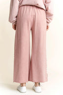 MineralWash Floral Daisy trim Pants-PANTS-Rae Collective, Women's Online Fashion Boutique Located in Phoenix, Arizona (Scottsdale Area)
