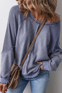 Casual Colorblock Pullover-Tops-Krush Kandy, Women's Online Fashion Boutique Located in Phoenix, Arizona (Scottsdale Area)