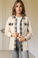 Plaid Button Down Collared Jacket-Rae Collective, Women's Online Fashion Boutique Located in Phoenix, Arizona (Scottsdale Area)