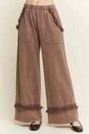Mineral Washed Tassel Fringe Pants-Pants-Krush Kandy, Women's Online Fashion Boutique Located in Phoenix, Arizona (Scottsdale Area)