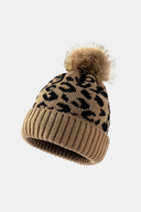 Leopard Pom-Pom Cuffed Beanie-Rae Collective, Women's Online Fashion Boutique Located in Phoenix, Arizona (Scottsdale Area)