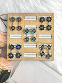 Daises of Desert Multi Stone Earrings
