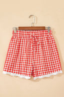 Cherry Picnic Gingham Lace Shorts | Pre-Order
