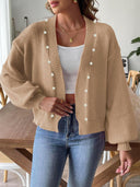 Pearl Open Front Long Sleeve Cardigan-Rae Collective, Women's Online Fashion Boutique Located in Phoenix, Arizona (Scottsdale Area)