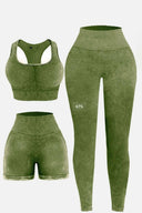 3 Piece Washed Square Neck Wide Strap Active Set-Rae Collective, Women's Online Fashion Boutique Located in Phoenix, Arizona (Scottsdale Area)