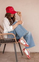 SAMBA Vintage Vibe Star Sneakers - Vintage Red-Sneakers-Rae Collective, Women's Online Fashion Boutique Located in Phoenix, Arizona (Scottsdale Area)
