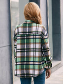 Ivy Lane Meet You Outside Plaid Button Down Curved Hem Shacket-Rae Collective, Women's Online Fashion Boutique Located in Phoenix, Arizona (Scottsdale Area)