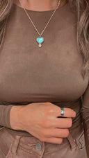Little Daisy Single Stone Necklace-Pendant Necklaces-Krush Kandy, Women's Online Fashion Boutique Located in Phoenix, Arizona (Scottsdale Area)