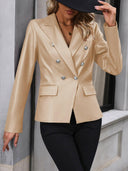 Ivy Lane Button Up Collared Neck Blazer-Rae Collective, Women's Online Fashion Boutique Located in Phoenix, Arizona (Scottsdale Area)