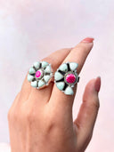Paloma & Pink Jasper One of a Kind Rings-Rings-Krush Kandy, Women's Online Fashion Boutique Located in Phoenix, Arizona (Scottsdale Area)