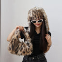 Wild Texture Plush Statement Hobo Bag-Pre order