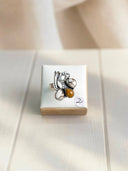 Deer Fawn & Angel Dahlia Delicate Butterfly Floater Ring