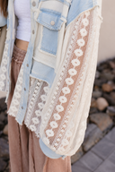 POL Lace Jean Jacket