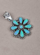 Silver Blossom Gem Pendant-Pendant Necklaces-Rae Collective, Women's Online Fashion Boutique Located in Phoenix, Arizona (Scottsdale Area)