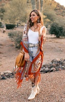 Bohemian Diamond Tassel Kimono-Kimonos-Rae Collective, Women's Online Fashion Boutique Located in Phoenix, Arizona (Scottsdale Area)