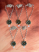 Desert Sage Jasper Flower Necklace