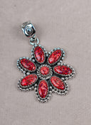 Silver Blossom Gem Pendant-Pendant Necklaces-Rae Collective, Women's Online Fashion Boutique Located in Phoenix, Arizona (Scottsdale Area)