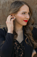 Big Circle Cut Stud Earrings-Earrings-Rae Collective, Women's Online Fashion Boutique Located in Phoenix, Arizona (Scottsdale Area)