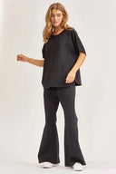 Stylish Poncho Top and Bell Bottom Modal Set-2 Piece Outfit Sets-Krush Kandy, Women's Online Fashion Boutique Located in Phoenix, Arizona (Scottsdale Area)