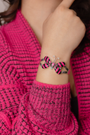 Butterfly Stripe Stone Cuff-Bracelets-Rae Collective, Women's Online Fashion Boutique Located in Phoenix, Arizona (Scottsdale Area)