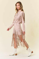 Wild West Fringe Faux Suede Shorts-Shorts-Krush Kandy, Women's Online Fashion Boutique Located in Phoenix, Arizona (Scottsdale Area)