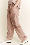 MineralWash Eyelet detailed Boho Joggers-Krush Kandy, Women's Online Fashion Boutique Located in Phoenix, Arizona (Scottsdale Area)