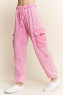 J.HER Mineral Wash Cargo pocket detail Joggers-Rae Collective, Women's Online Fashion Boutique Located in Phoenix, Arizona (Scottsdale Area)
