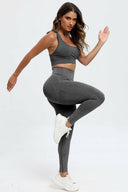 3 Piece Washed Square Neck Wide Strap Active Set-Rae Collective, Women's Online Fashion Boutique Located in Phoenix, Arizona (Scottsdale Area)