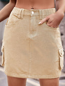 Denim Mini Skirt with Pockets-Rae Collective, Women's Online Fashion Boutique Located in Phoenix, Arizona (Scottsdale Area)