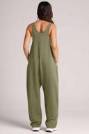 Lovelet Wide Strap Jumpsuit with Pockets-Rae Collective, Women's Online Fashion Boutique Located in Phoenix, Arizona (Scottsdale Area)