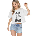 Checkered Bow Cherry Vintage Graphic Tee-Graphic Tees-Krush Kandy, Women's Online Fashion Boutique Located in Phoenix, Arizona (Scottsdale Area)