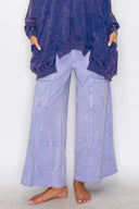 Seaside Breeze Mineral Wash Wide Leg Cropped Pants-Bottoms-Rae Collective, Women's Online Fashion Boutique Located in Phoenix, Arizona (Scottsdale Area)