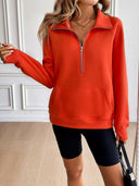 Ivy Lane Half Zip Raglan Sleeve Sweatshirt-Rae Collective, Women's Online Fashion Boutique Located in Phoenix, Arizona (Scottsdale Area)