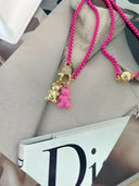 Bear-ly There Enamel Magnetic Necklace-Necklaces-Krush Kandy, Women's Online Fashion Boutique Located in Phoenix, Arizona (Scottsdale Area)