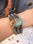 MINE 8 Three Strand with Stone Desert Pearl Saucer Bracelet-Beaded Bracelets-Rae Collective, Women's Online Fashion Boutique Located in Phoenix, Arizona (Scottsdale Area)