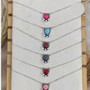 One Of A Kind Opal Necklaces-Chain Necklaces-Rae Collective, Women's Online Fashion Boutique Located in Phoenix, Arizona (Scottsdale Area)
