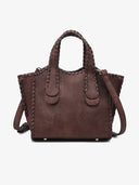 Marla Whipstitch Satchel Tote Bag-handbags-Krush Kandy, Women's Online Fashion Boutique Located in Phoenix, Arizona (Scottsdale Area)