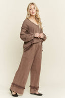 Mineral Washed Tassel Fringe Pants-Pants-Krush Kandy, Women's Online Fashion Boutique Located in Phoenix, Arizona (Scottsdale Area)