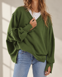 Oversized Drop Shoulder Pullover Sweatshirt