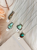Royston Turquoise Slab Chain Pendant Bag 9