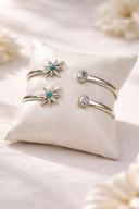 Grand Canyon Turquoise Star Front Adjustable Bangle