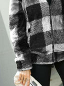 Plaid Zip-Up Collared Jacket-Rae Collective, Women's Online Fashion Boutique Located in Phoenix, Arizona (Scottsdale Area)