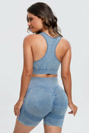 3 Piece Washed Square Neck Wide Strap Active Set-Rae Collective, Women's Online Fashion Boutique Located in Phoenix, Arizona (Scottsdale Area)
