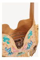 Roller Bird Fringe Bag – Biscuit