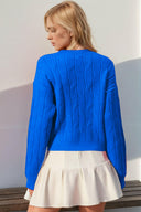 S-3X With Love Cable Knit Bow Sweater-Sweaters-Rae Collective, Women's Online Fashion Boutique Located in Phoenix, Arizona (Scottsdale Area)
