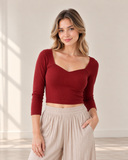 Niki Biki Peak-A-Boo, Sweatheart Crop Top