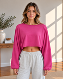 Amara Long Sleeve Crop Top